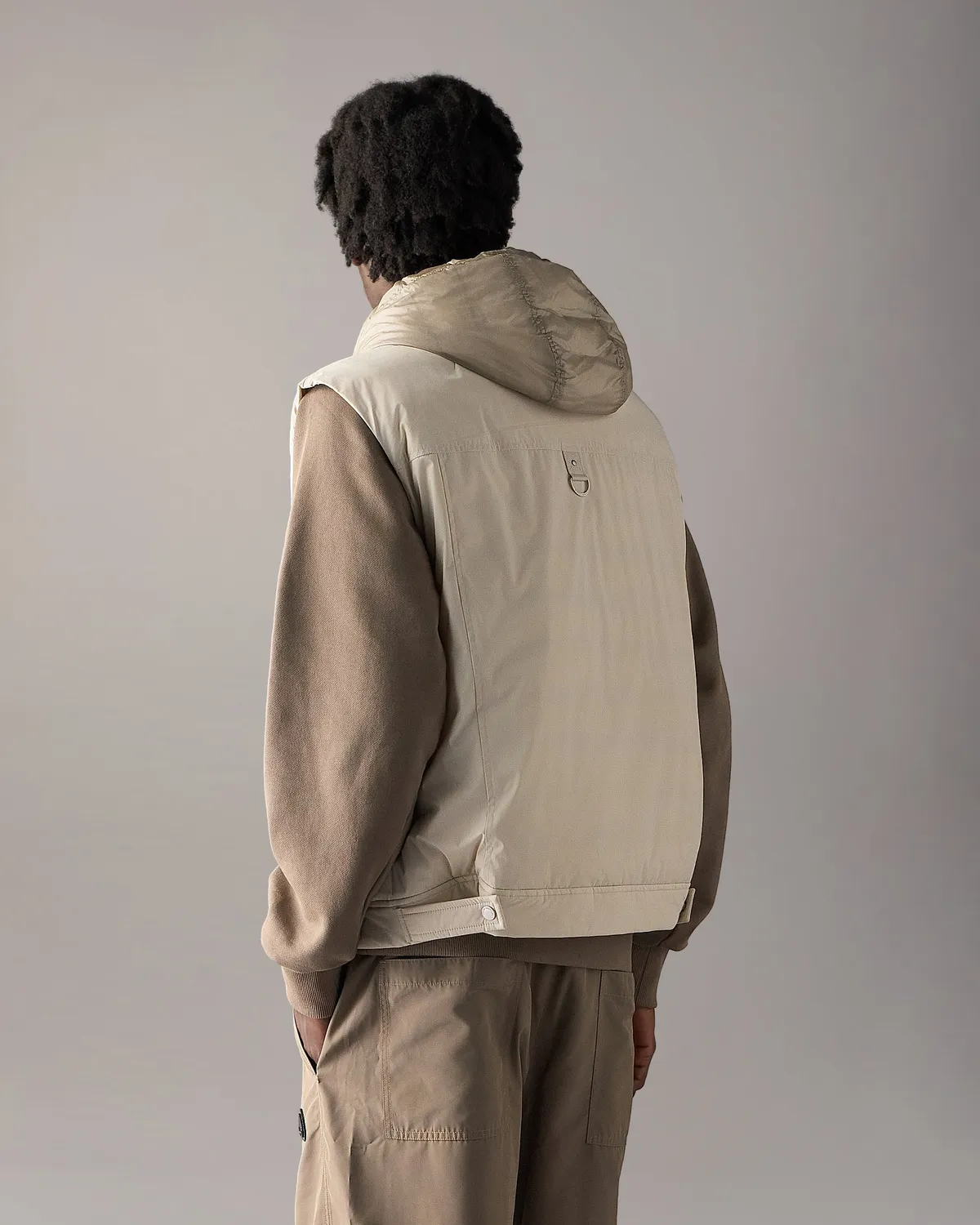 Moose Knuckles Brixton gilet alabaster duvet léger