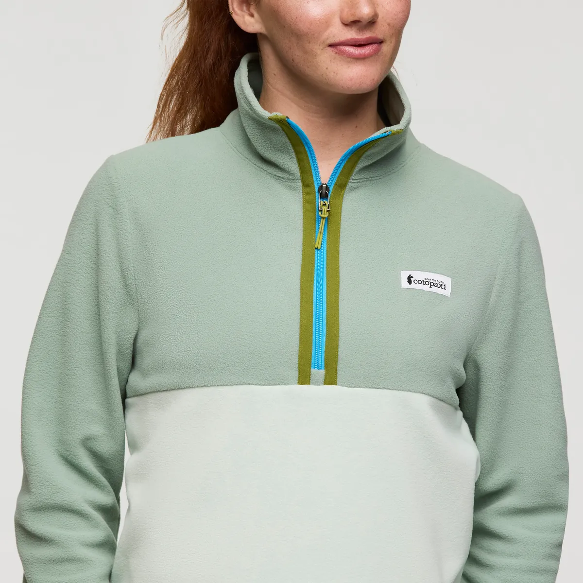 Cotopaxi Amado Pull polaire femme Sea Spray demi-zip