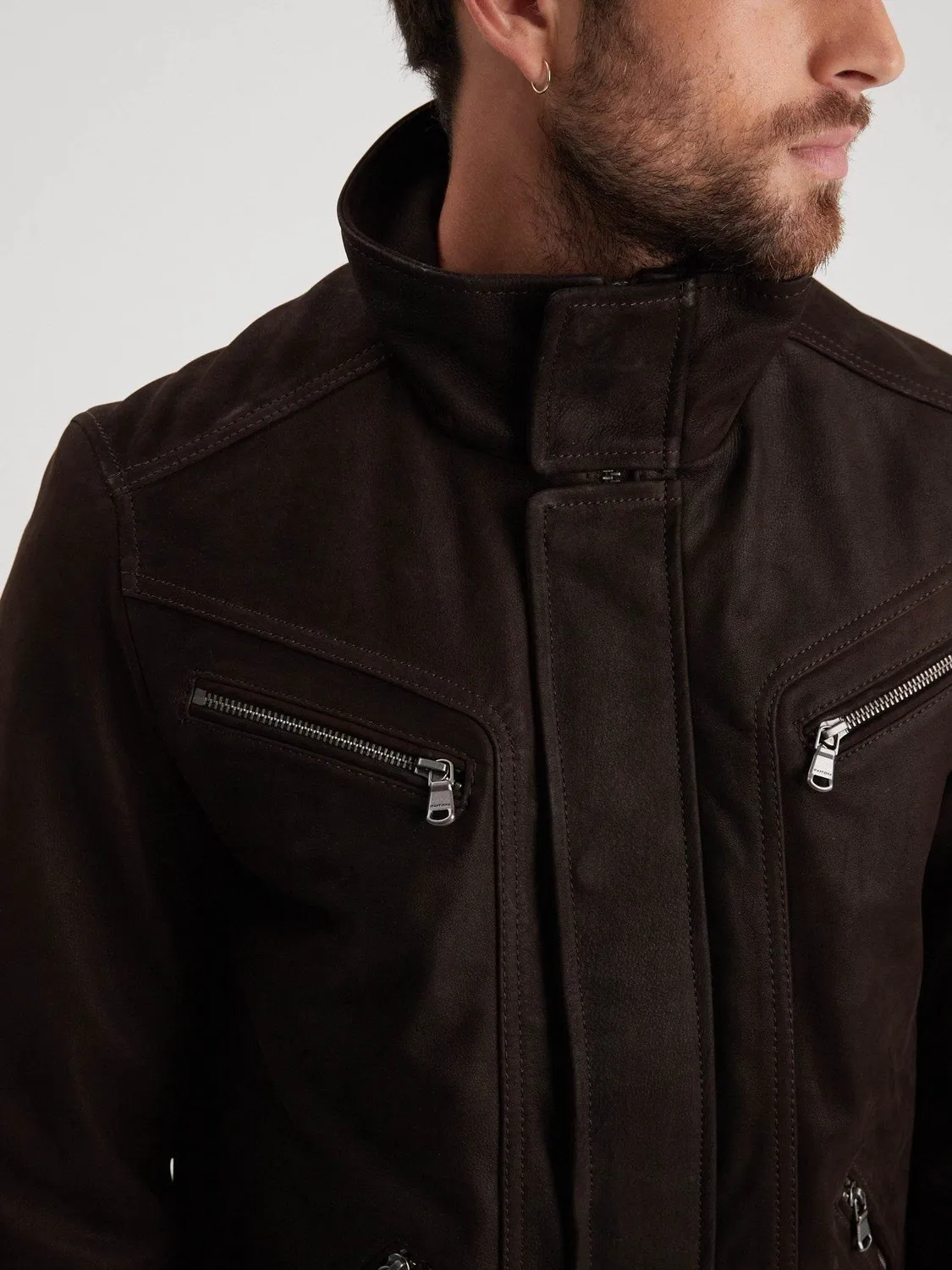Daytona Falcon Madisson blouson cuir homme marron vachette