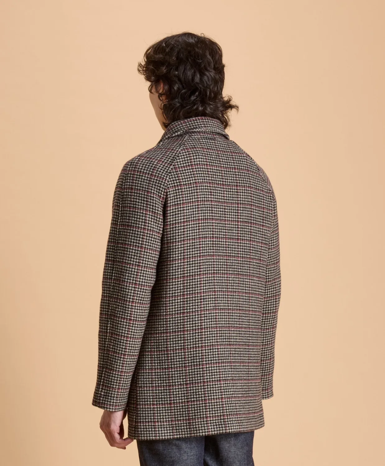 SOUBACQ Le Trench Lenno trench laine pied-de-poule