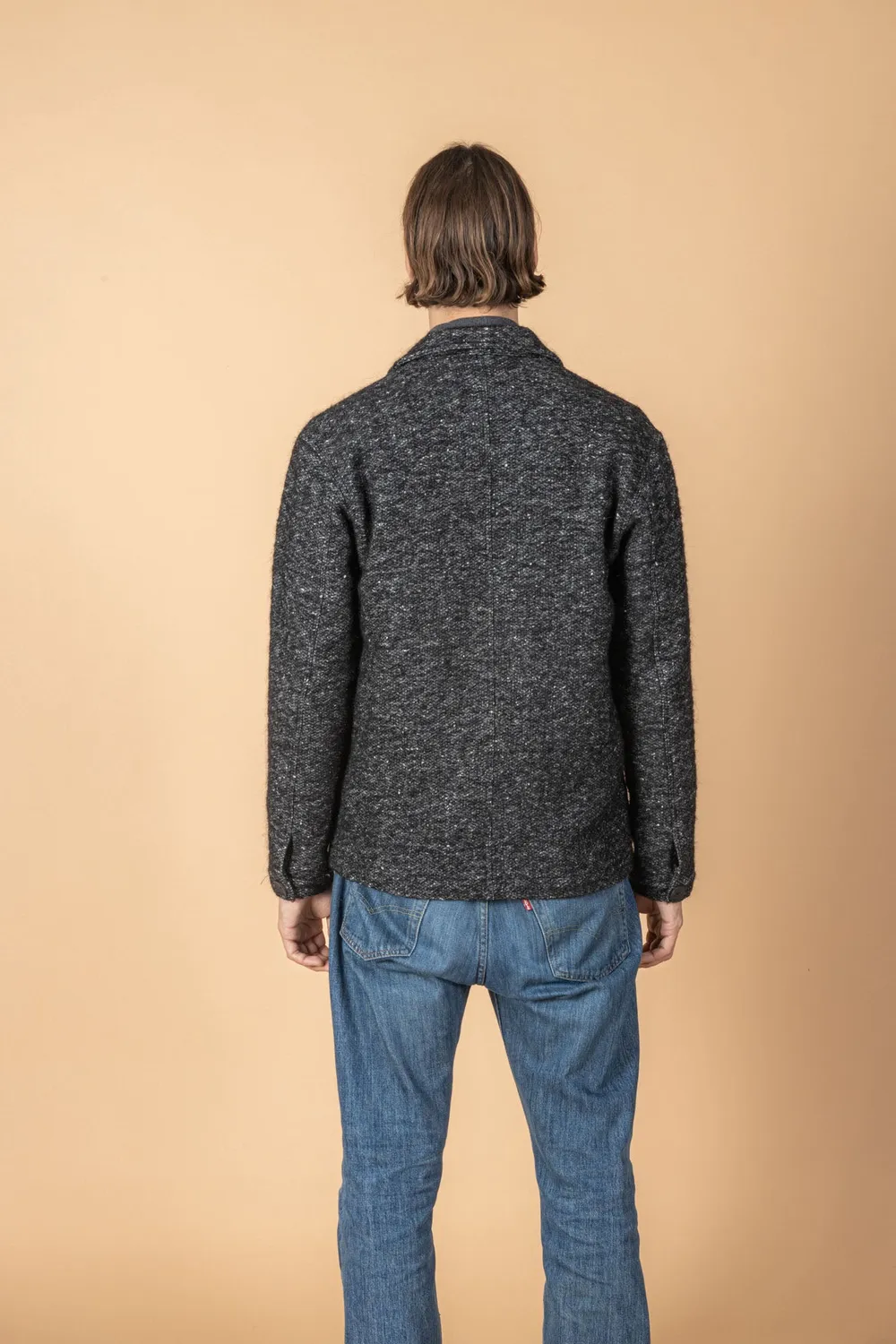 Soubacq La Pausa veste tweed cachemire