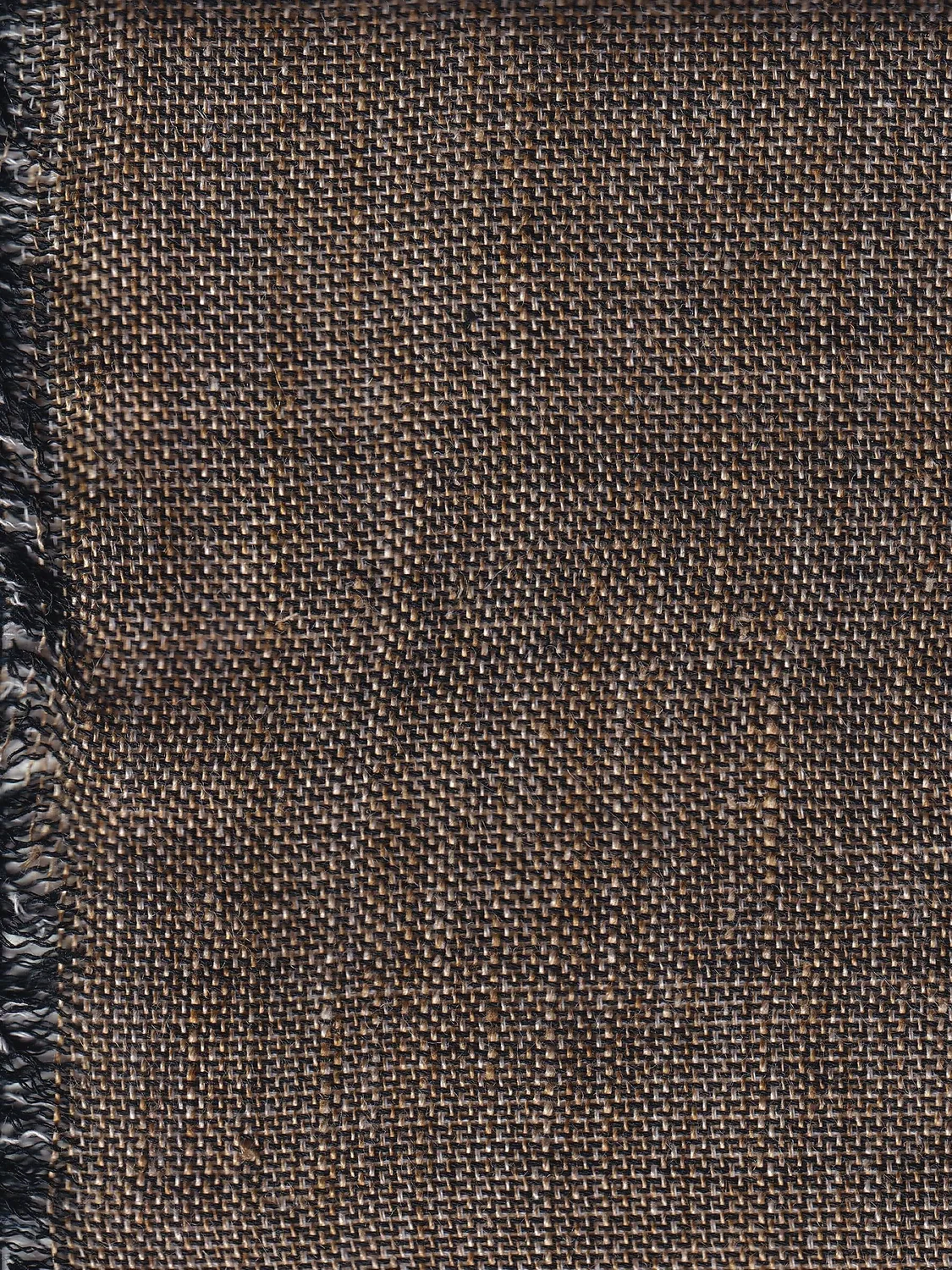 Hollington bronze sur sable tissu au mètre lin coton double-face