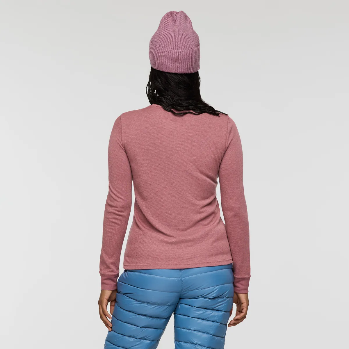 Cotopaxi Perenne chemise manches longues femme dusty rose laine