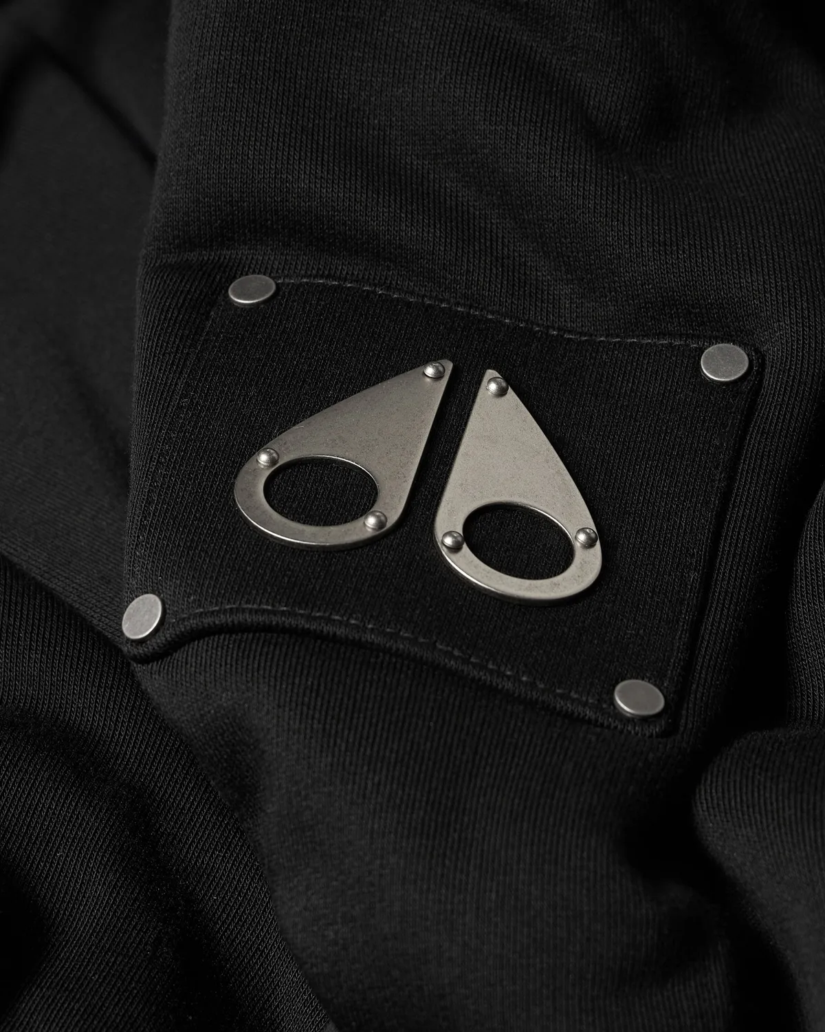 Moose Knuckles Classic Bunny hoodie noir molleton