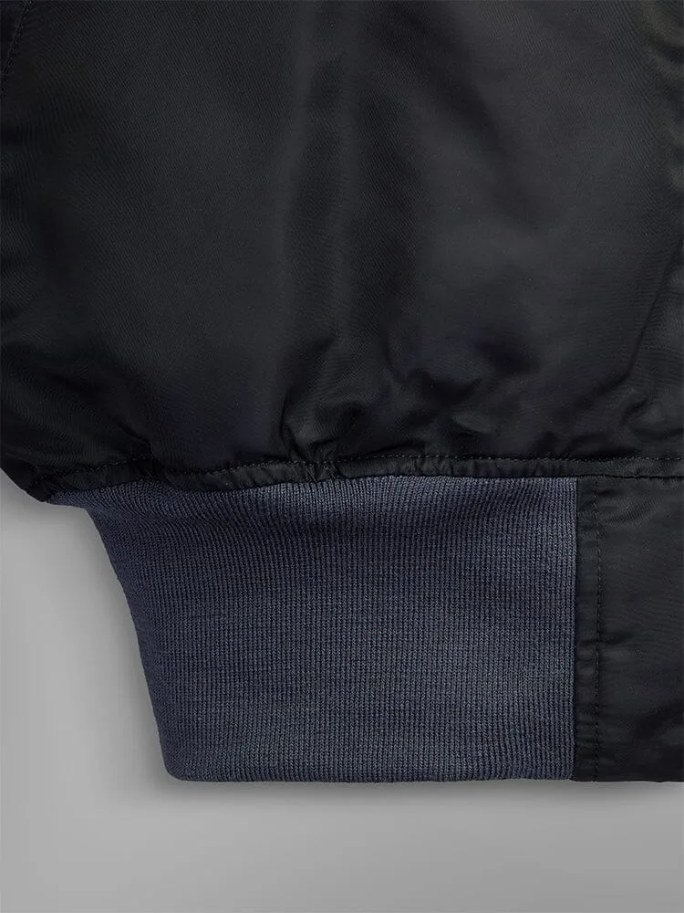 Alpha Industries 1960s MA-1 bomber noir vintage déperlant
