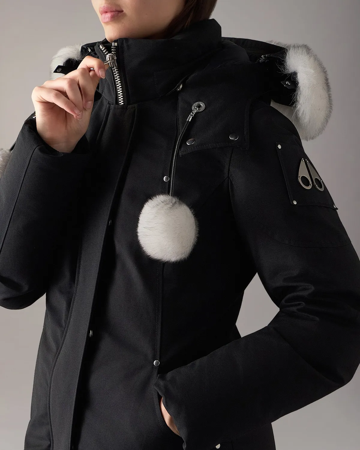 Moose Knuckles Stirling parka noir duvet grand froid