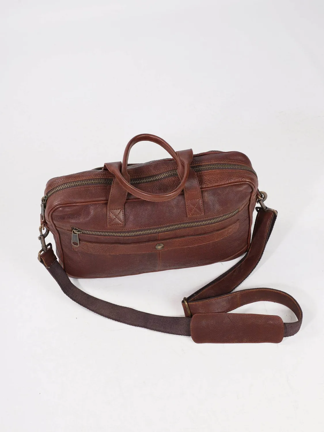 Daytona Prince sacoche cuir vintage cognac