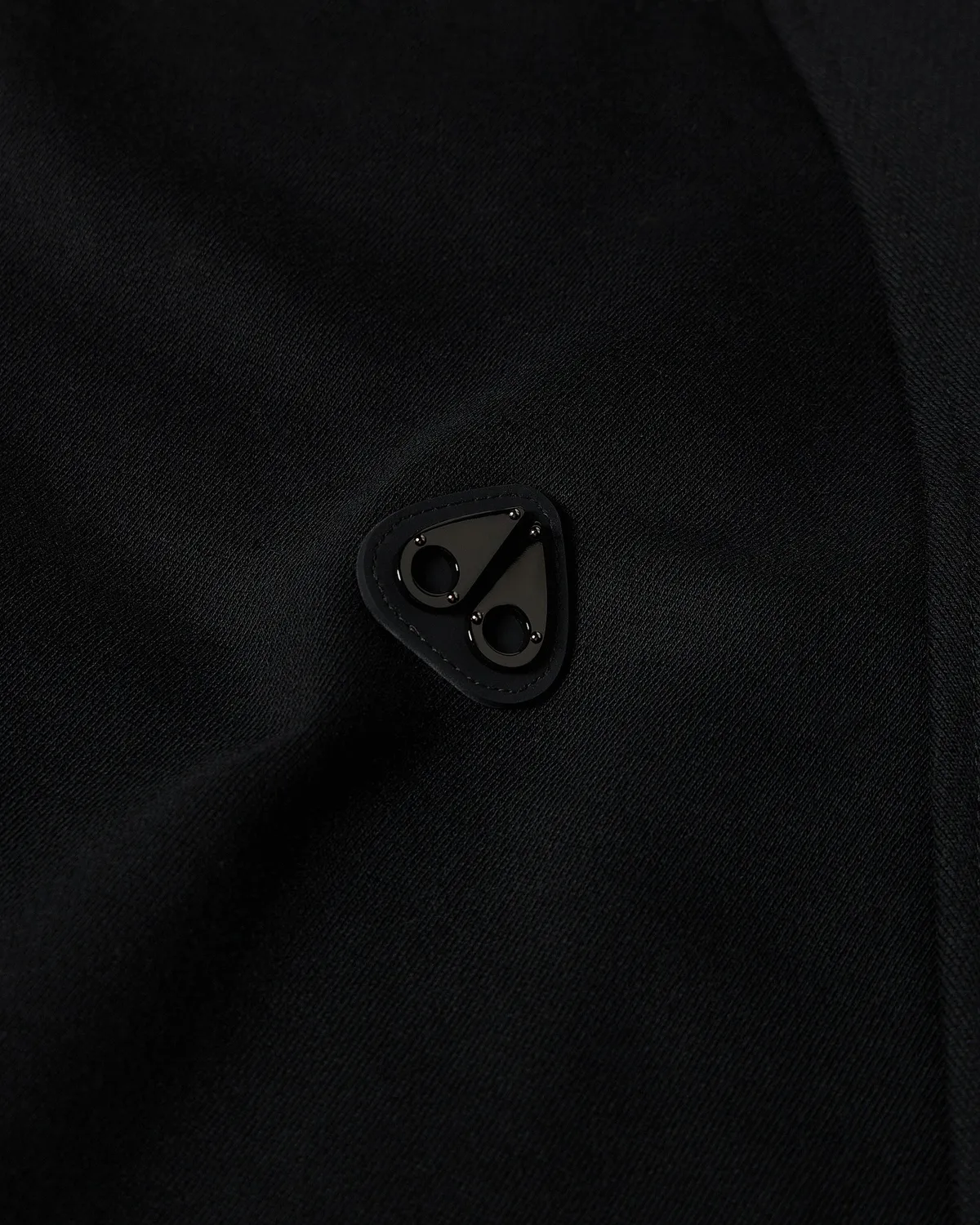 Moose Knuckles Yul sweat col rond noir coton