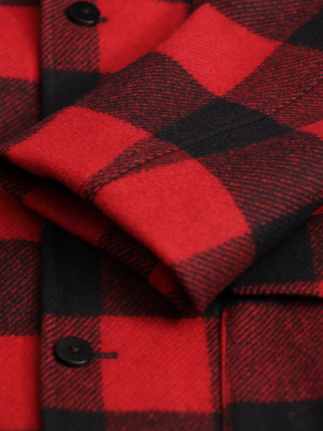 Hollington Odéon veste carreaux rouge noir laine