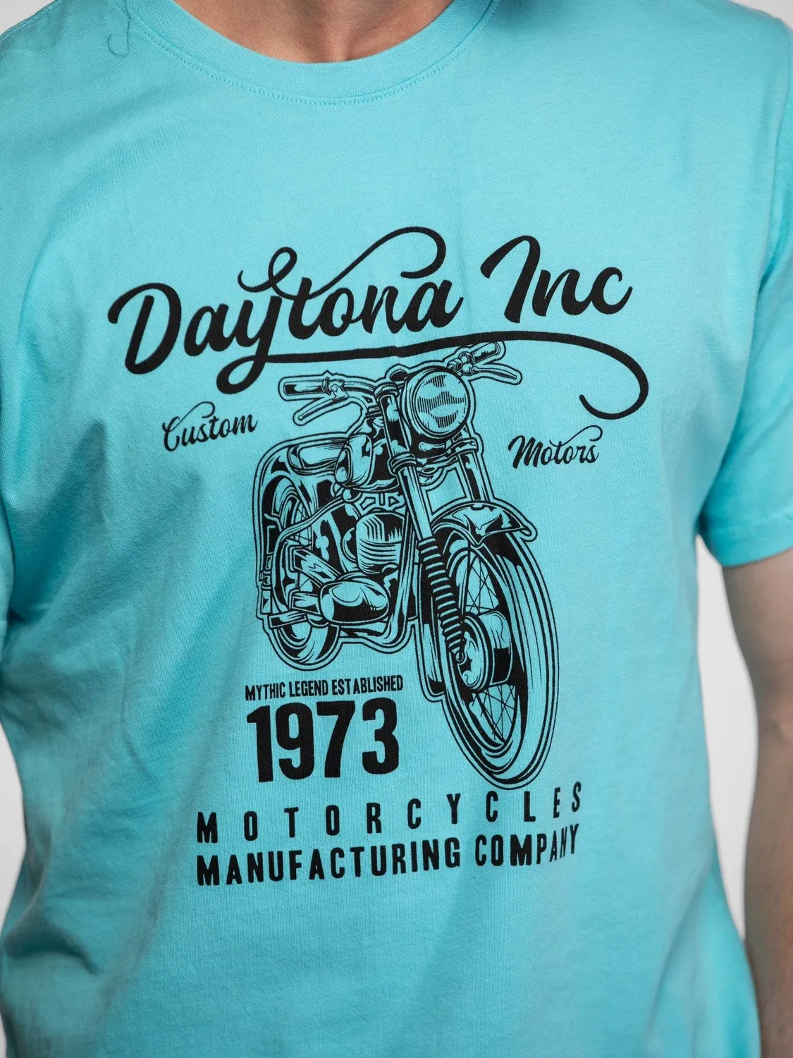 DAYTONA Sherbrooke t-shirt moto coton navy