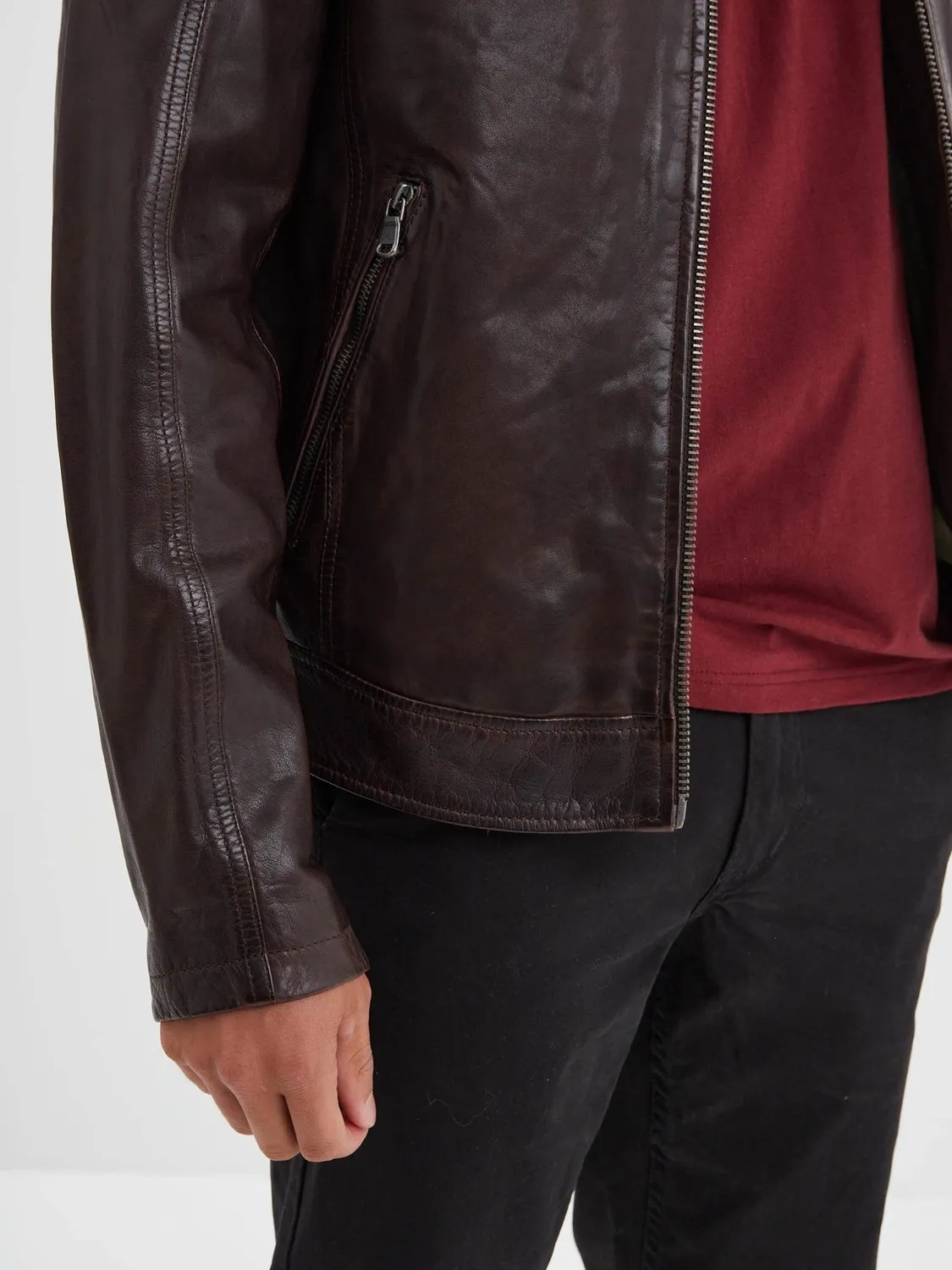 Daytona Mick blouson cuir homme bison cuir mouton