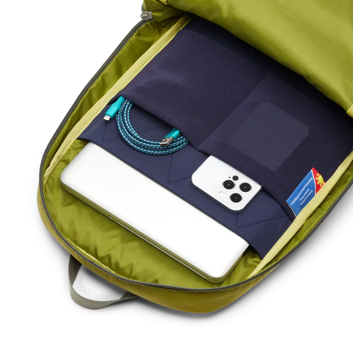 Cotopaxi Vaya sac à dos 18L Lemongrass Cedar ordinateur