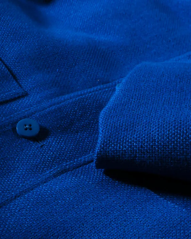 Hollington Tyrol veste lin bleue luxor ajustée