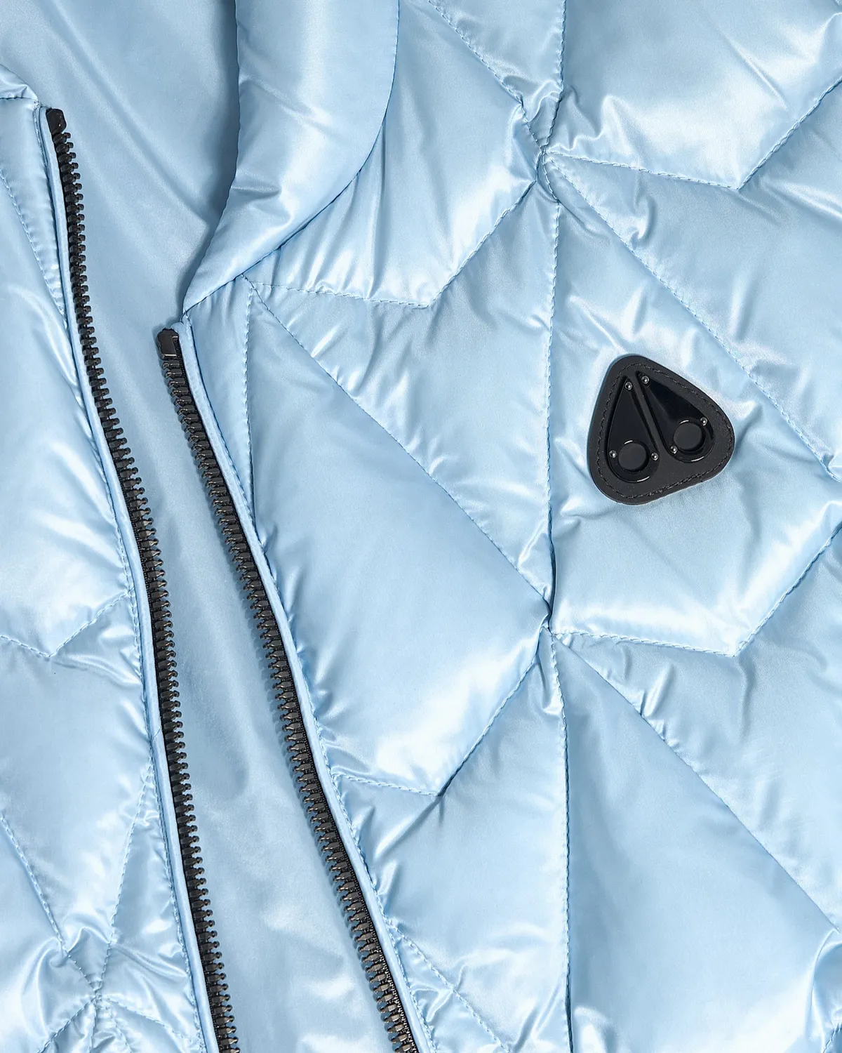 Moose Knuckles Iceberg Quilt Down Vest gilet blue ice matelassé