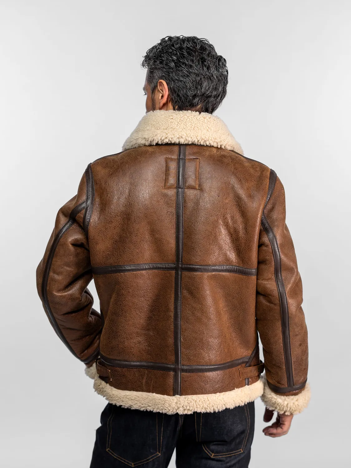 Daytona Bombardier blouson aviateur cuir mouton noir