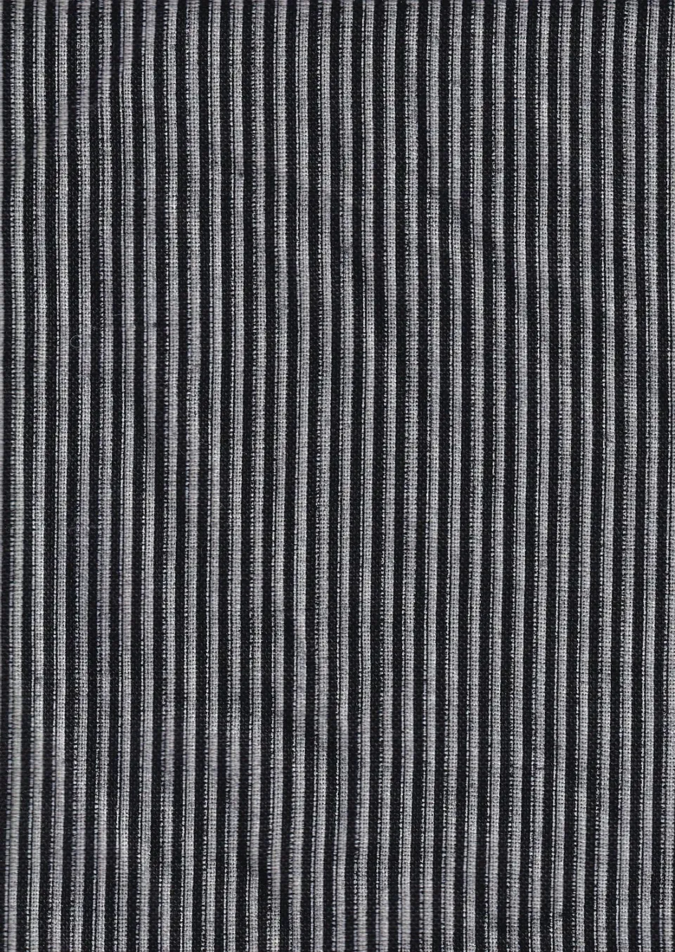 Hollington Toile Lin tissu double-face zèbre noir au mètre