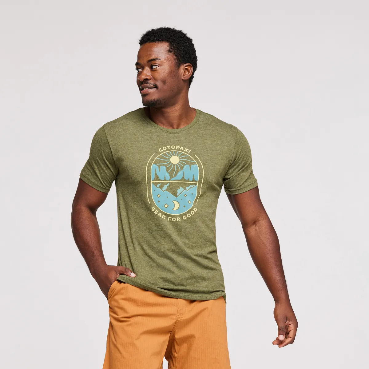 Cotopaxi Day and Night t-shirt homme pin coton
