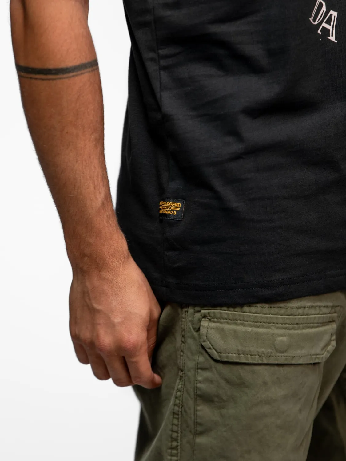 Daytona Pajari t-shirt moto coton noir