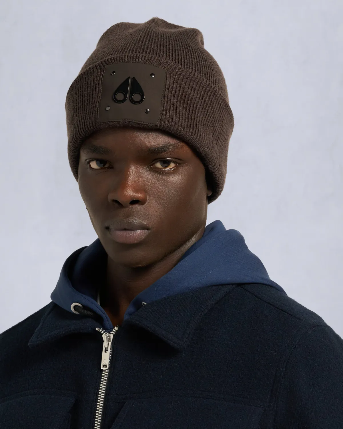 Moose Knuckles Logo Icon Wool bonnet noir laine