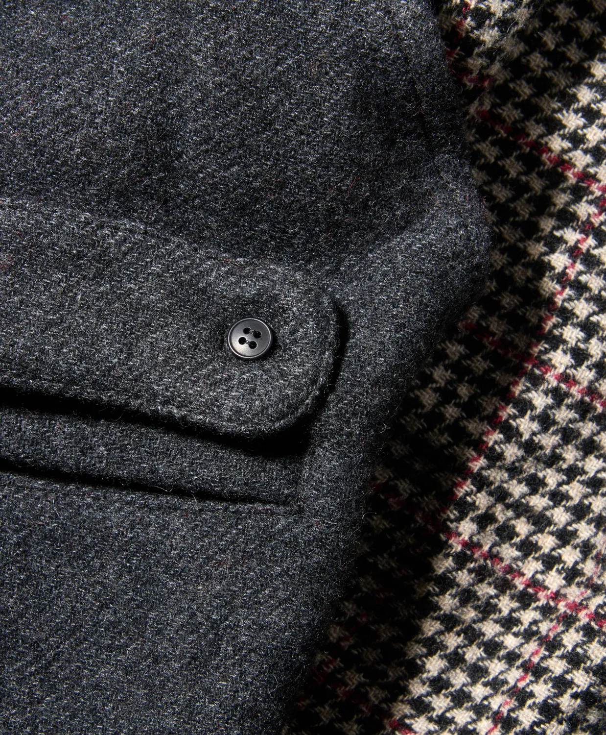 Soubacq Lenno blouson pied-de-poule chaud
