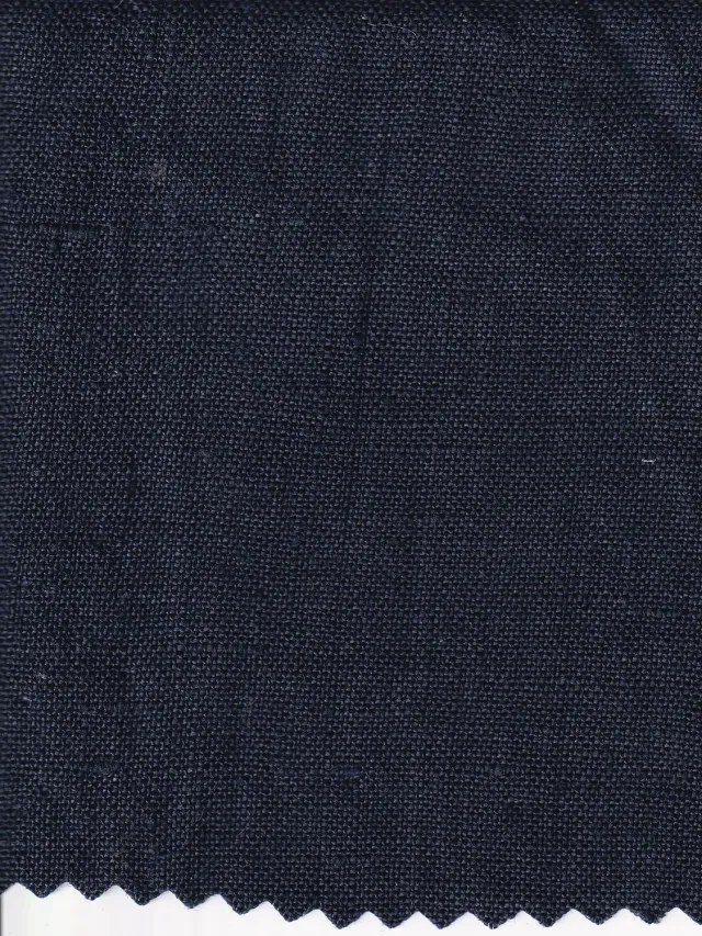 Hollington toile bleu quetsche tissu 10 m pur lin