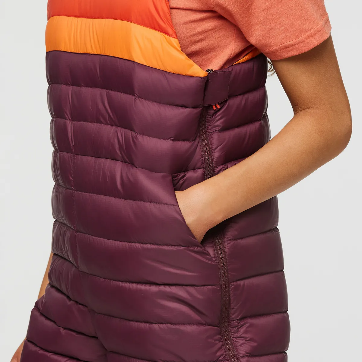 Cotopaxi Fuego combinaison femme Wine Stripes duvet