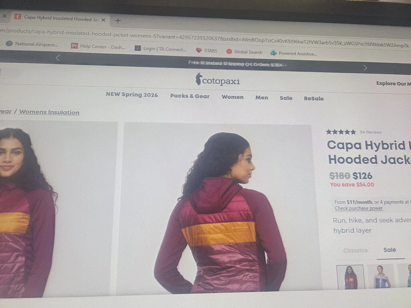 Cotopaxi Capa Hybrid doudoune femme Jam/Fig isolante