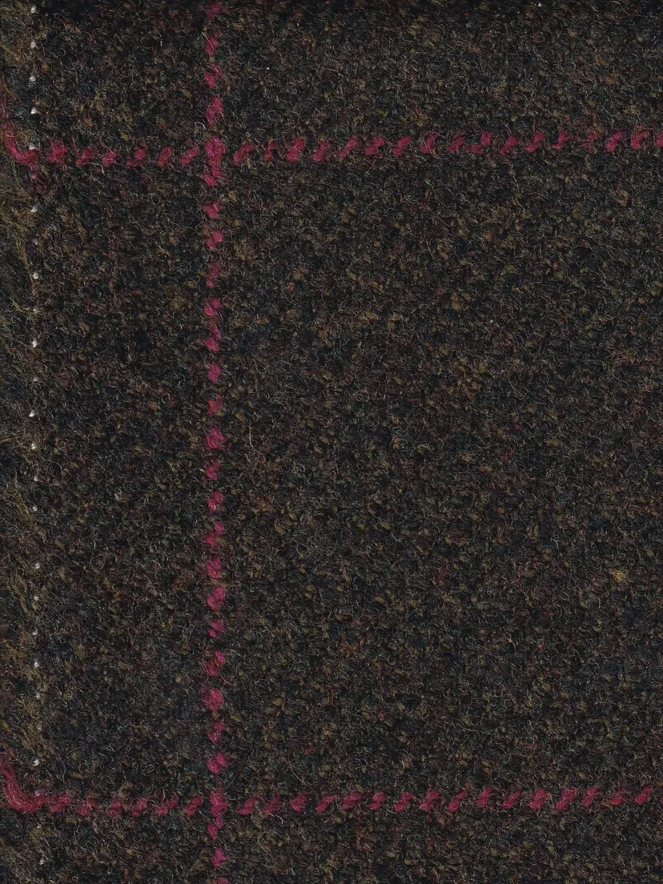 Hollington tweed british racing green tissu laine rose 1 m