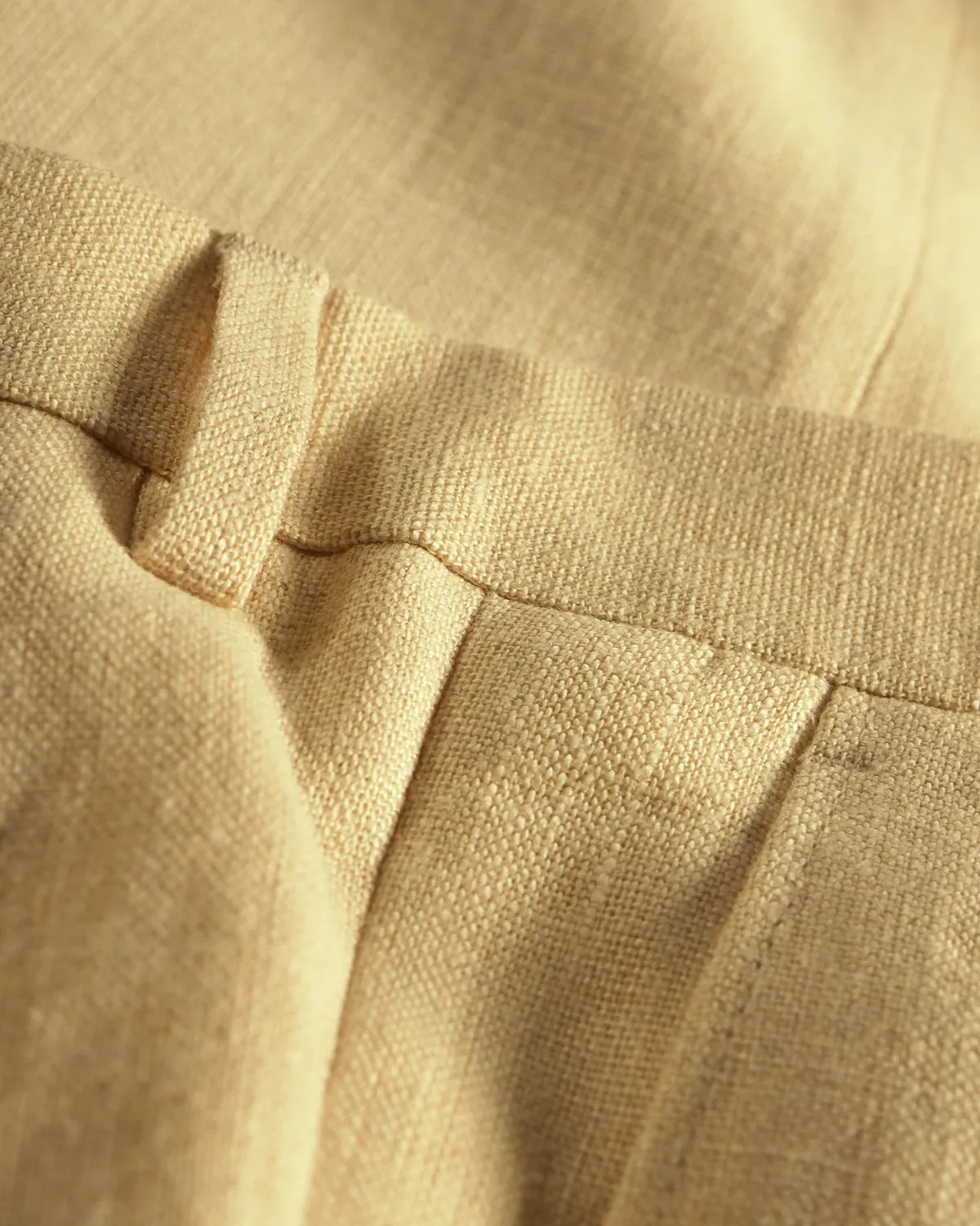 Hollington Luca pantalon lin hopsack écru taille 38