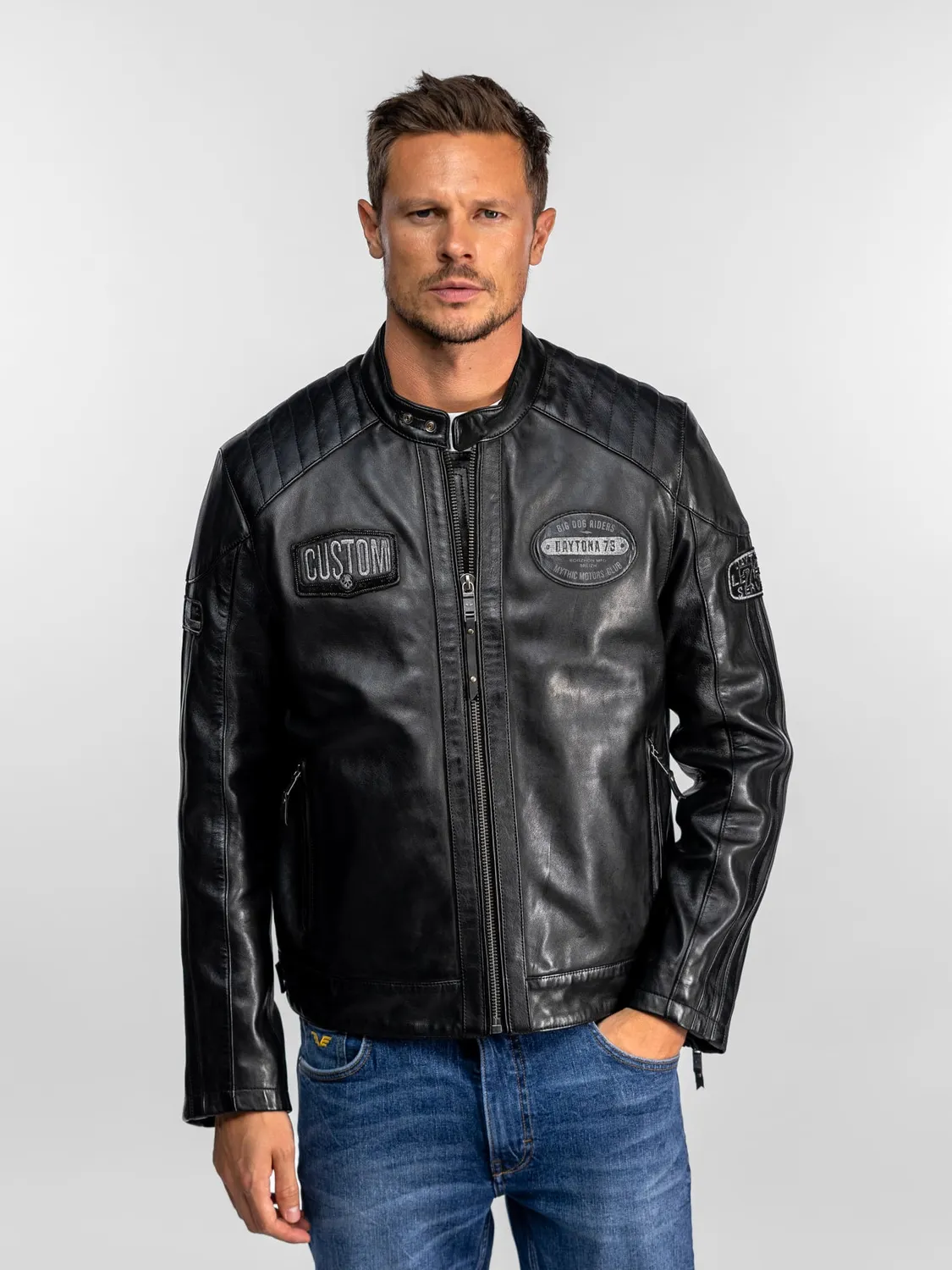 Daytona Foley blouson moto noir mouton