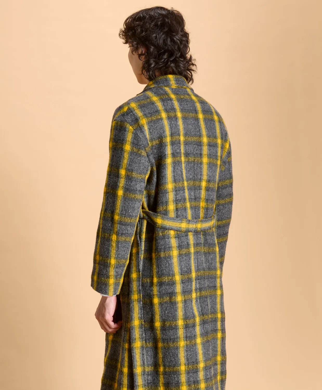 Soubacq Hyde manteau laine carreaux