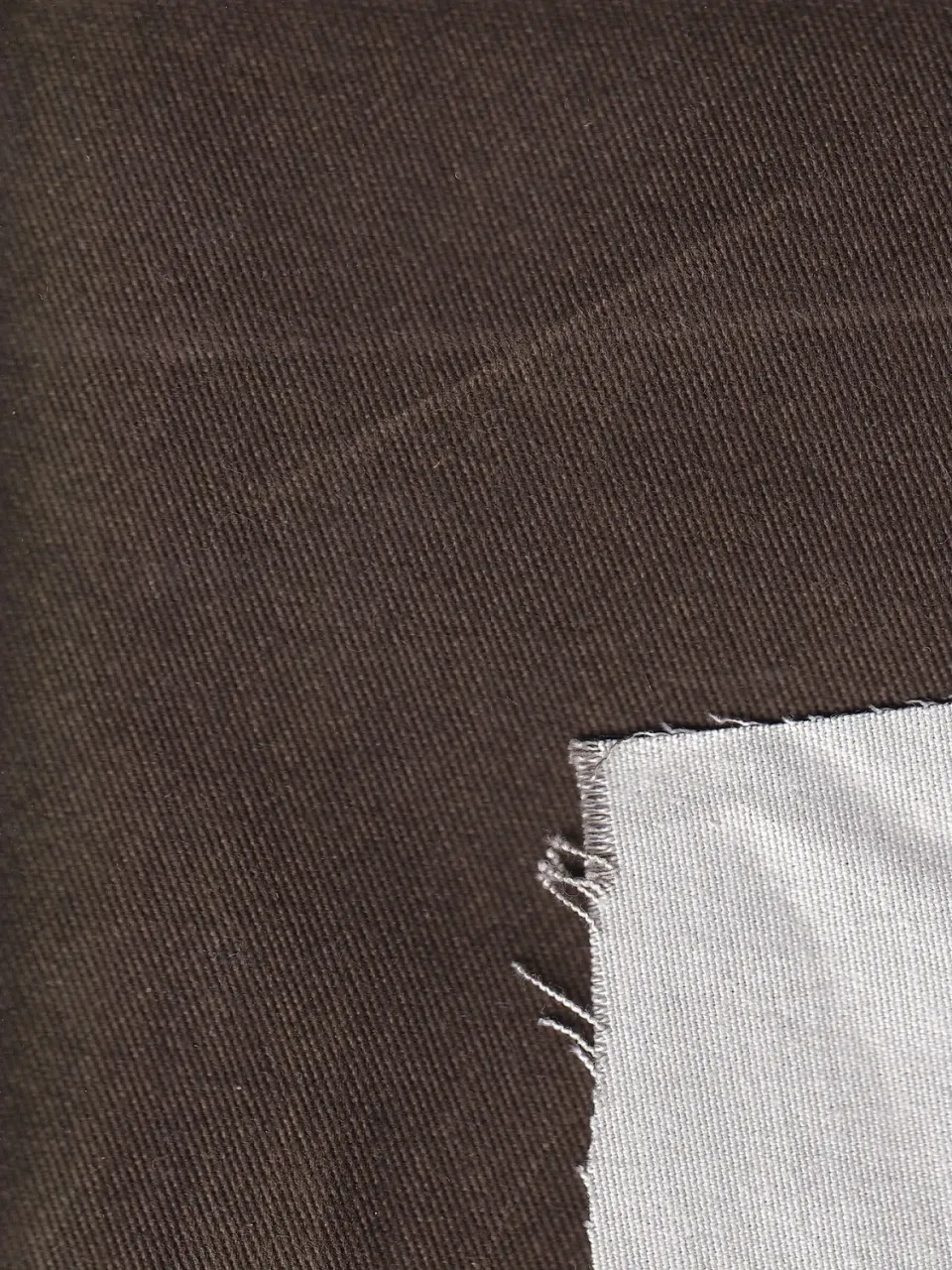 Hollington toile coton tissu double-face khaki craie