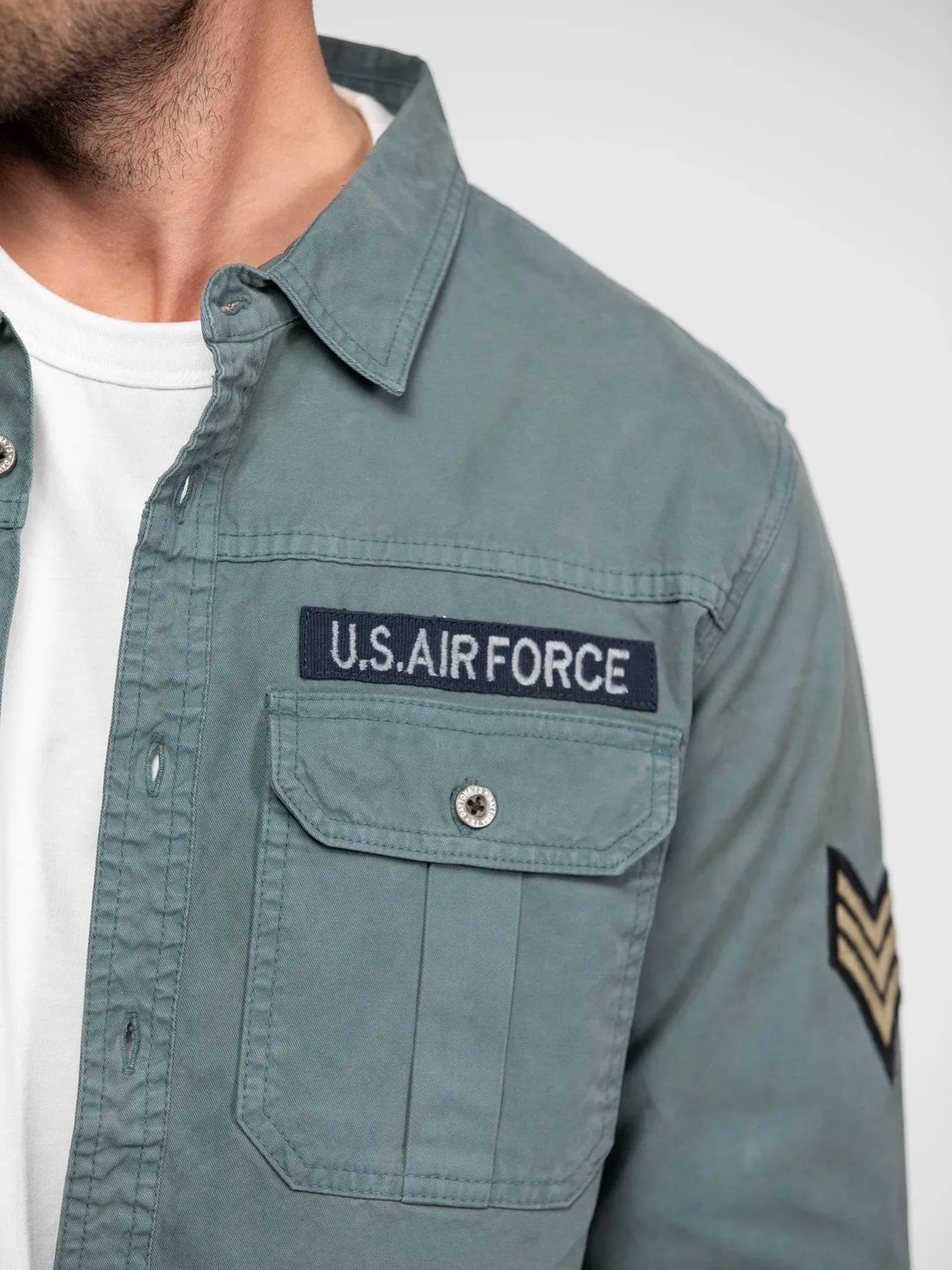 Daytona Lemoore chemise militaire coton beige delave