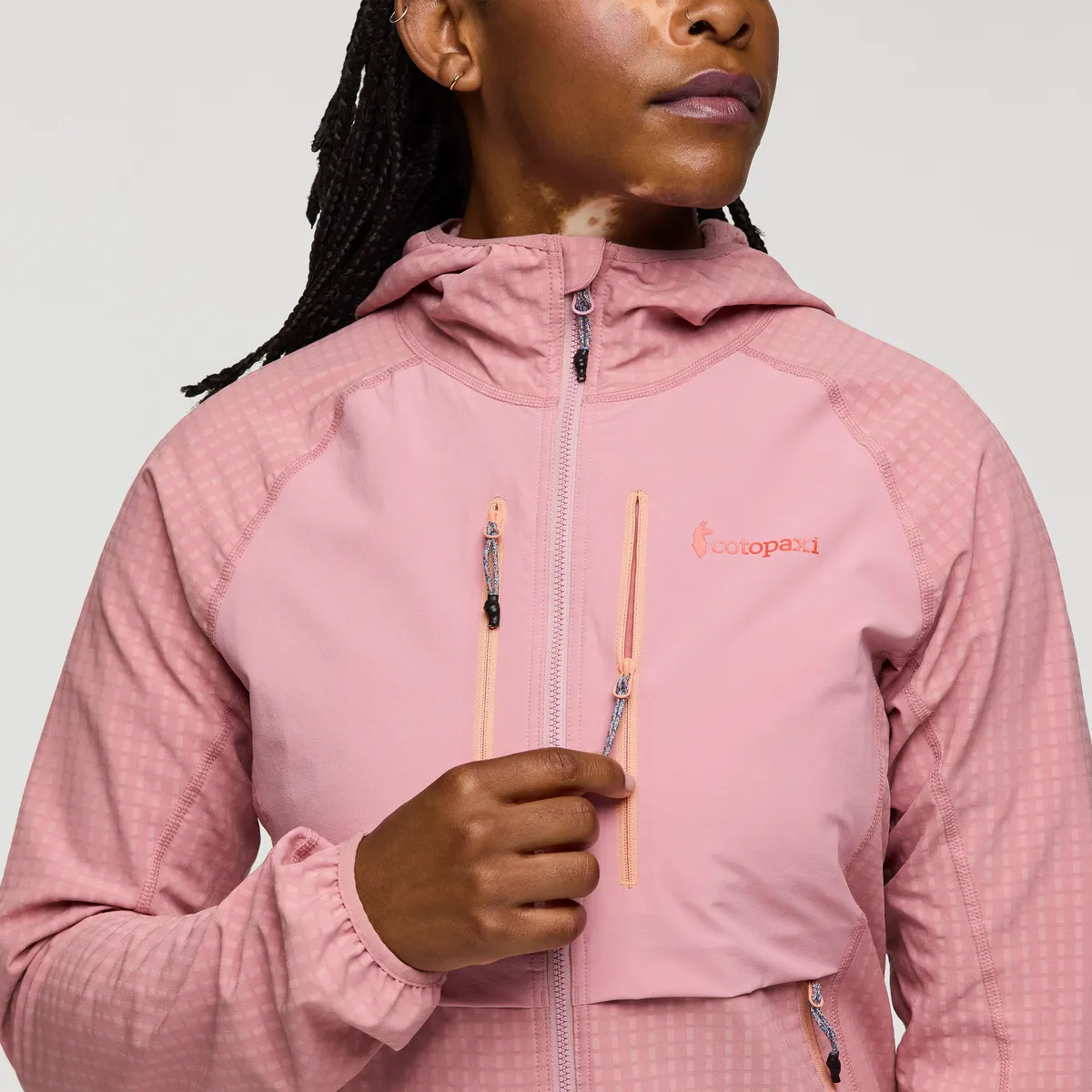 Cotopaxi Yermo veste à capuche femme Rose stretch coupe slim