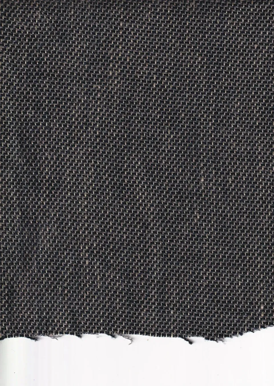 Hollington lin coton tissu noir et or 10 m