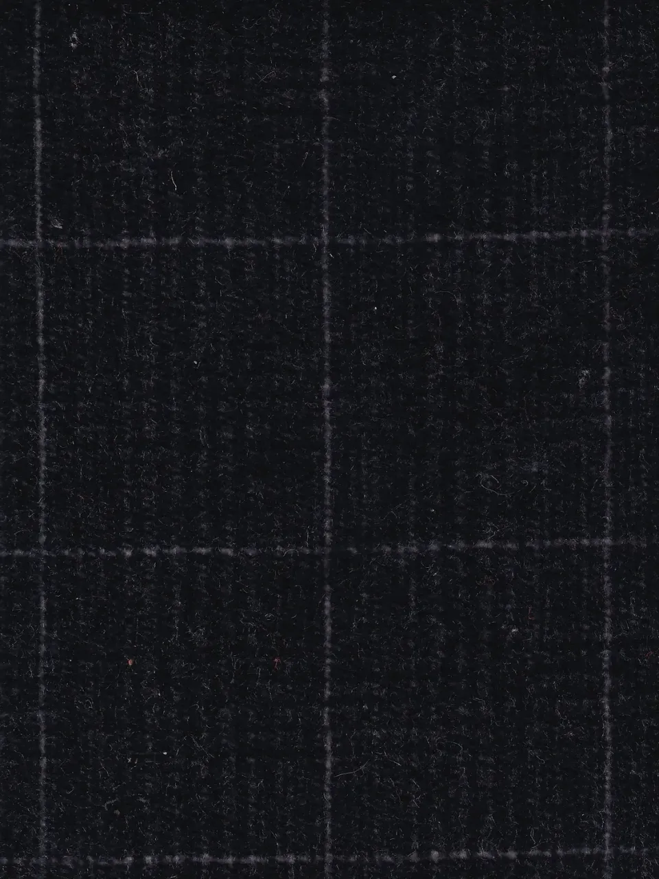 Hollington tissu velours Prince de Galles gris au mètre