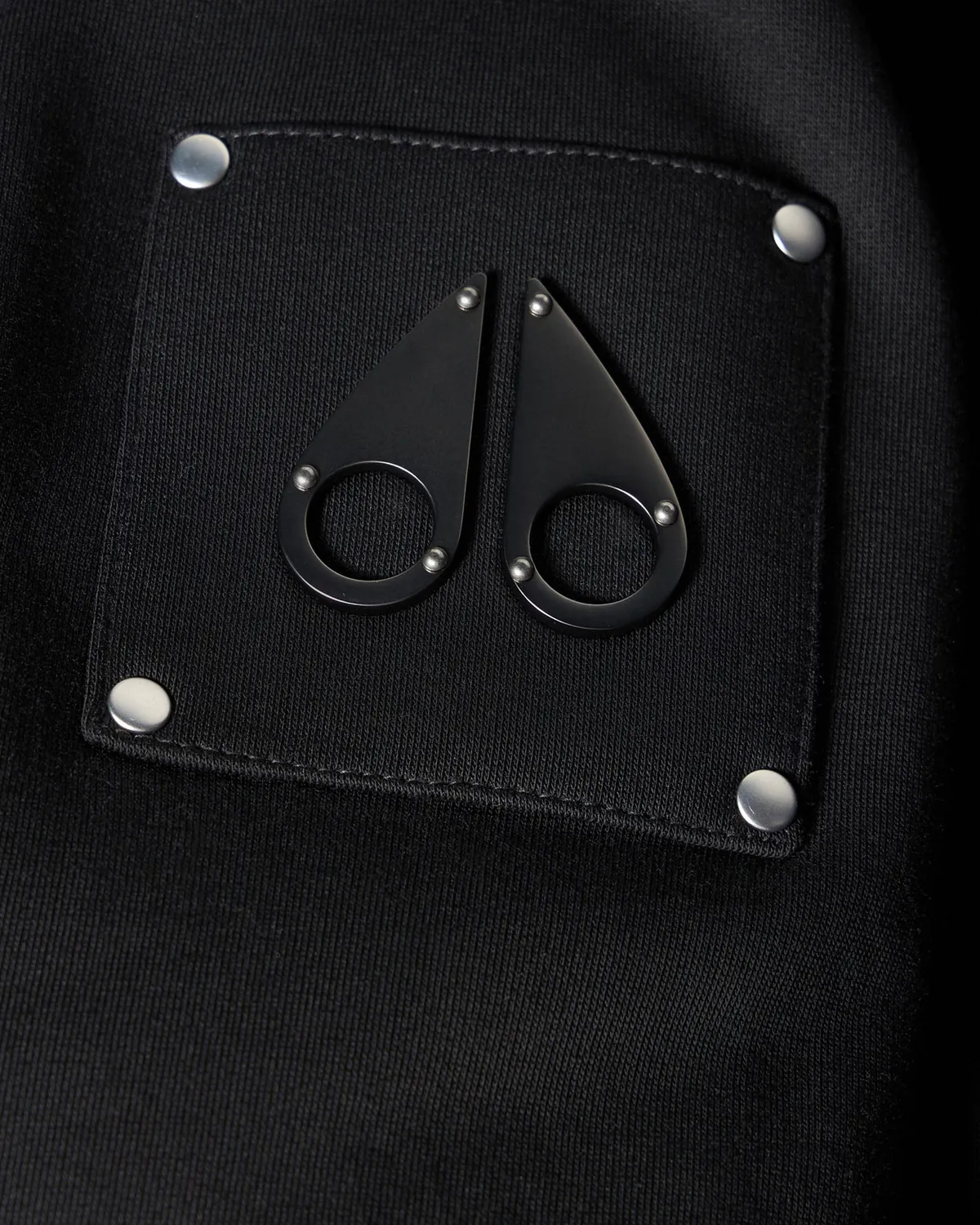 Moose Knuckles Classic Bunny sweat à capuche noir molleton