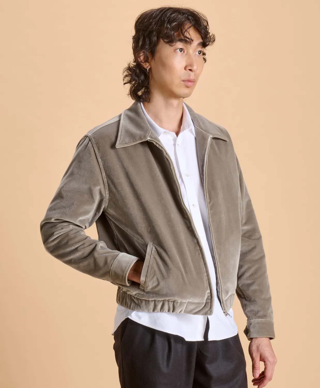 Soubacq Blouson Hippolyte blouson velours marron glacé
