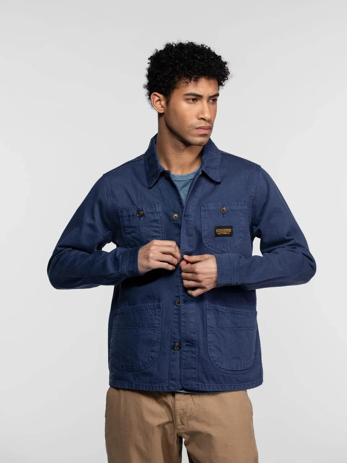Daytona Willsbay veste travail bleu coton denim