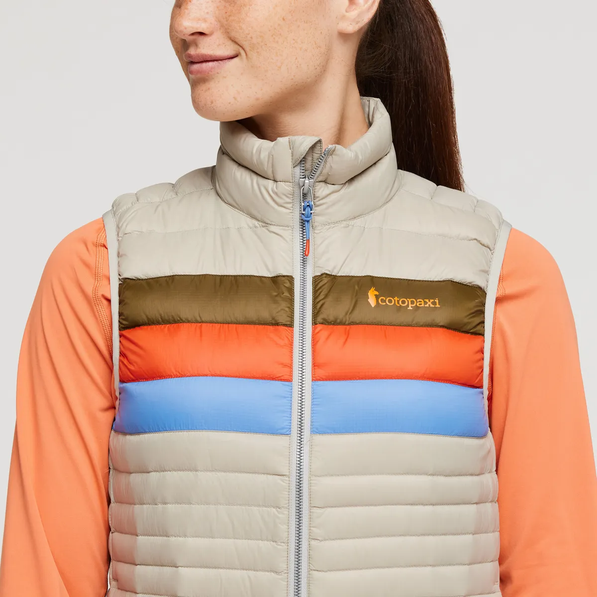 Cotopaxi Fuego Down Vest Women's gilet Amber Stripes duvet