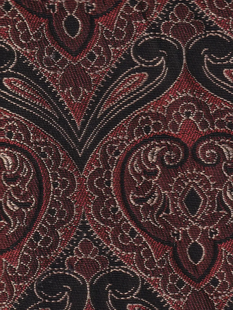 Hollington Sultan tissu d’apparat rouge au mètre