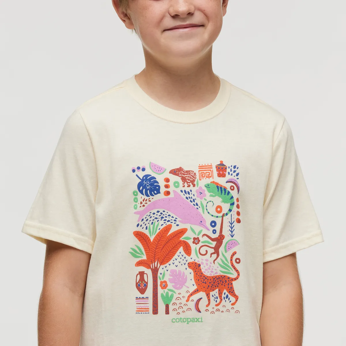 Cotopaxi Ecuador Vibes t-shirt enfant Green Tea coton