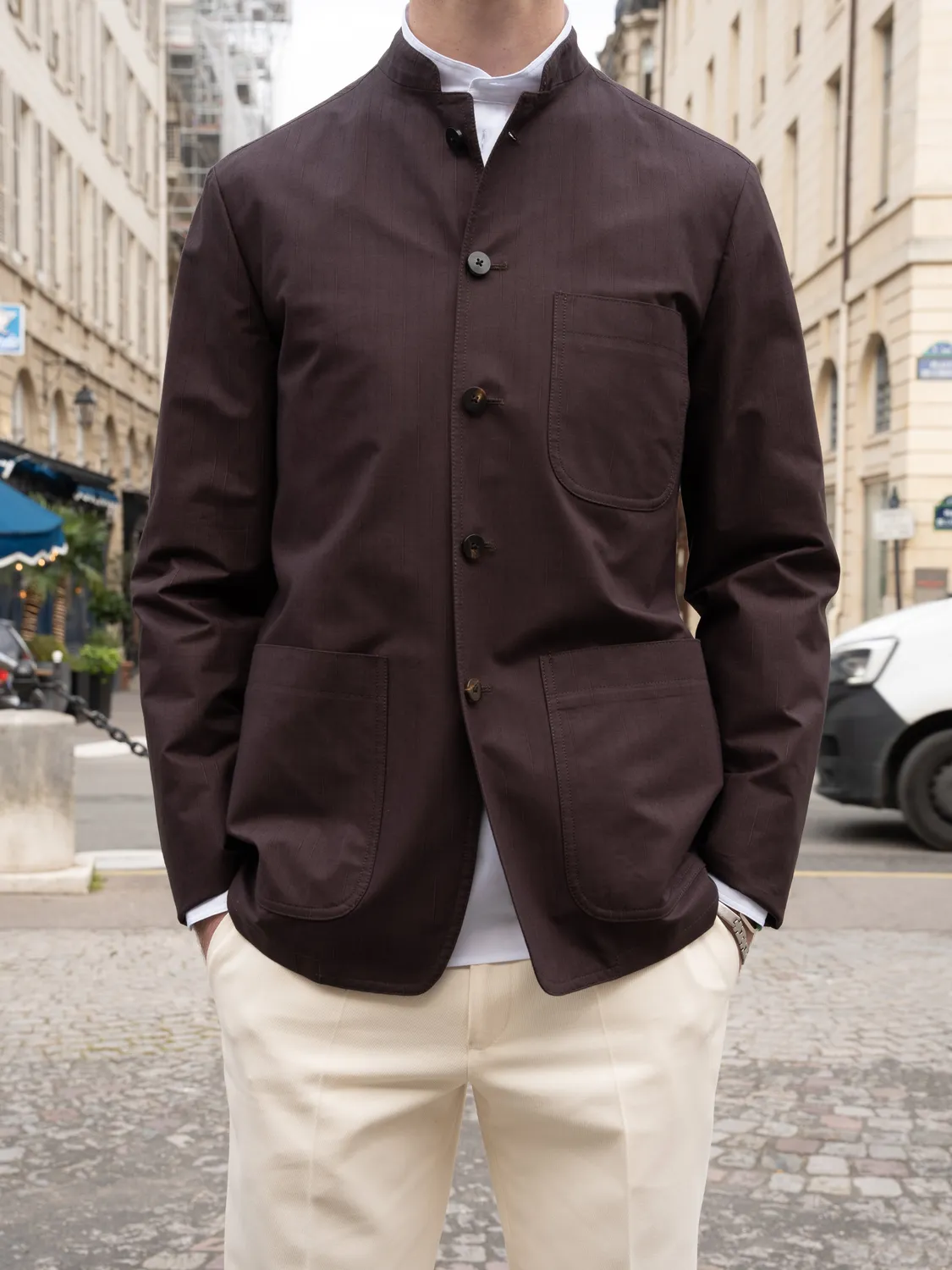 Hollington veste Tyrol coton stretch brun rembrandt