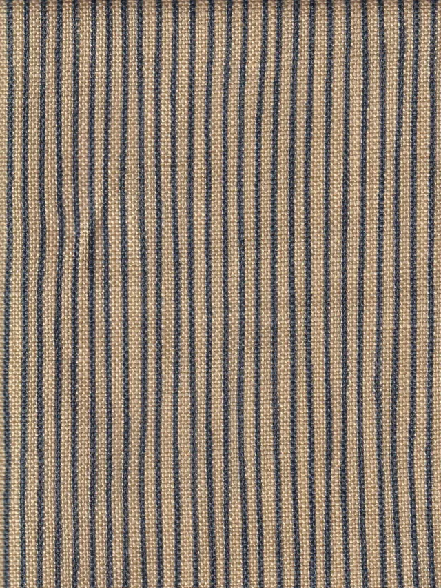 Hollington toile pur lin sable tissu au mètre rayures noires