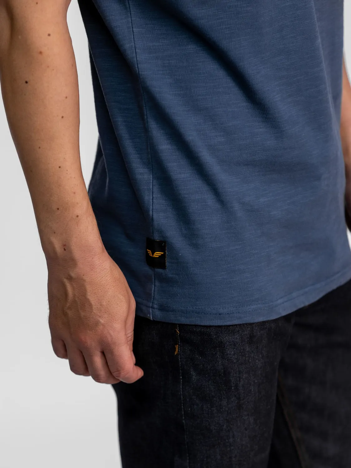 DAYTONA Arjun t-shirt homme délavé noir flammé