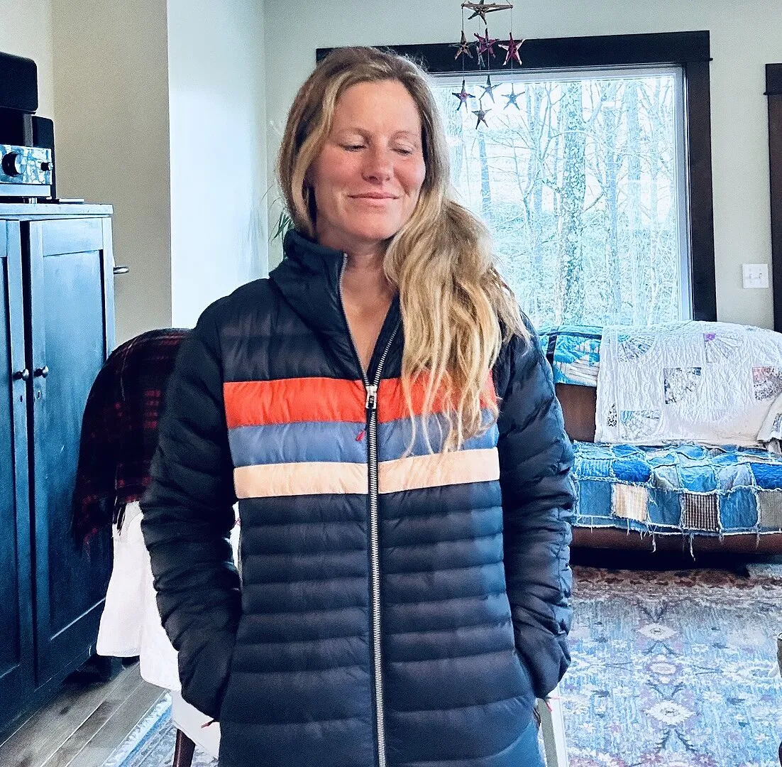 Cotopaxi Fuego parka femme duvet 800 Graphite rayé