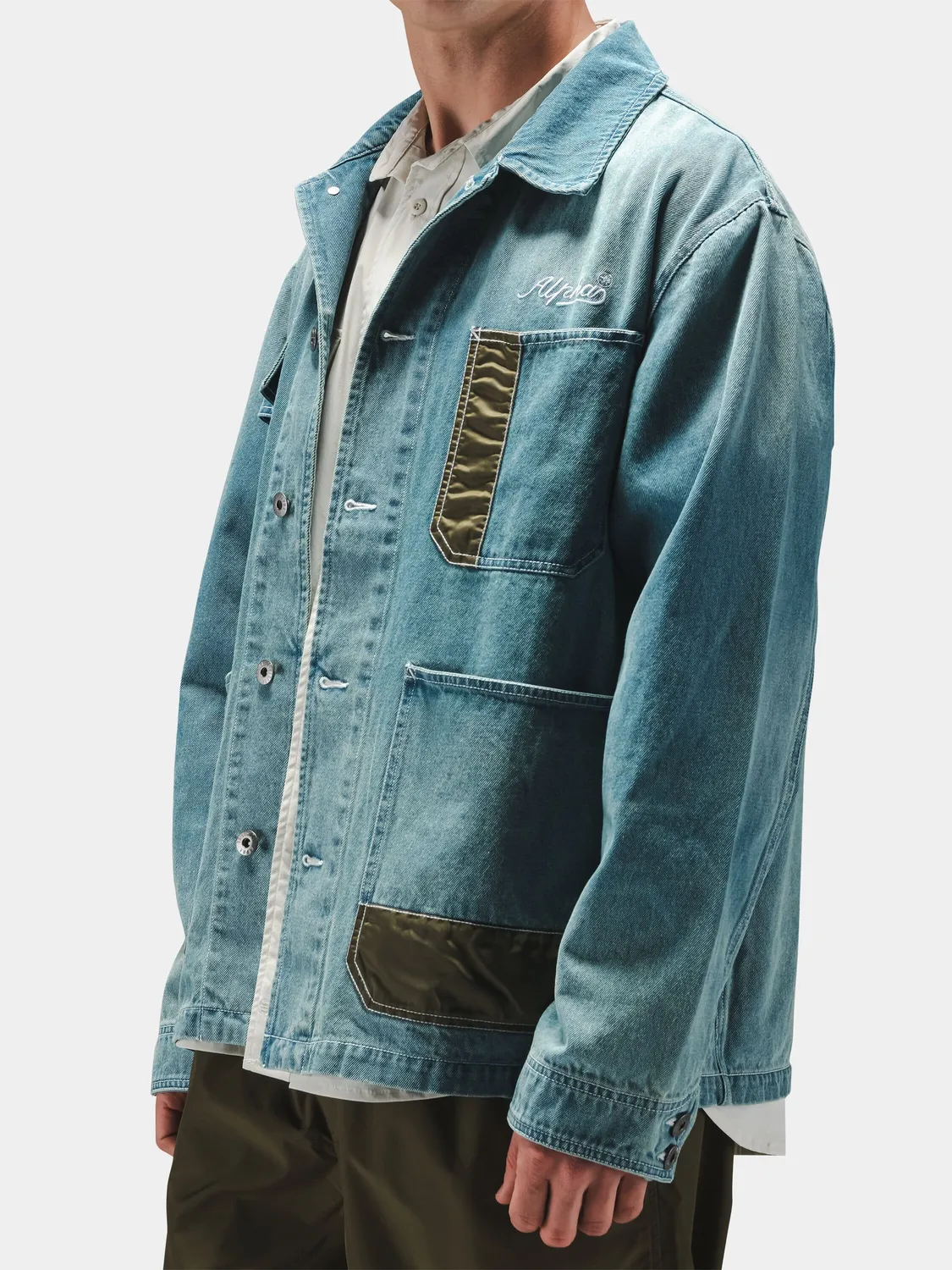 Alpha Industries Chore veste denim relaxed bleu coton