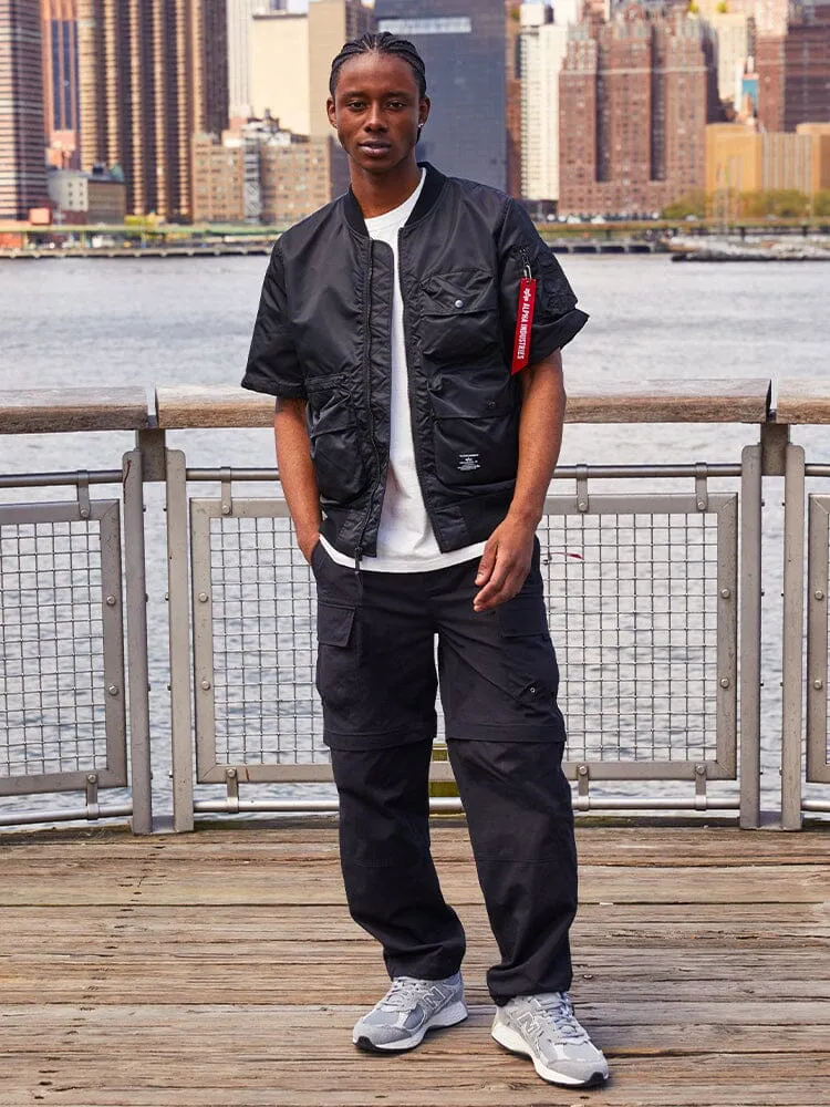 Alpha Industries L-2B blouson manches courtes noir