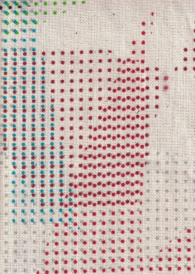 Hollington Sonia Delaunay tissu lin coton 5 m écru