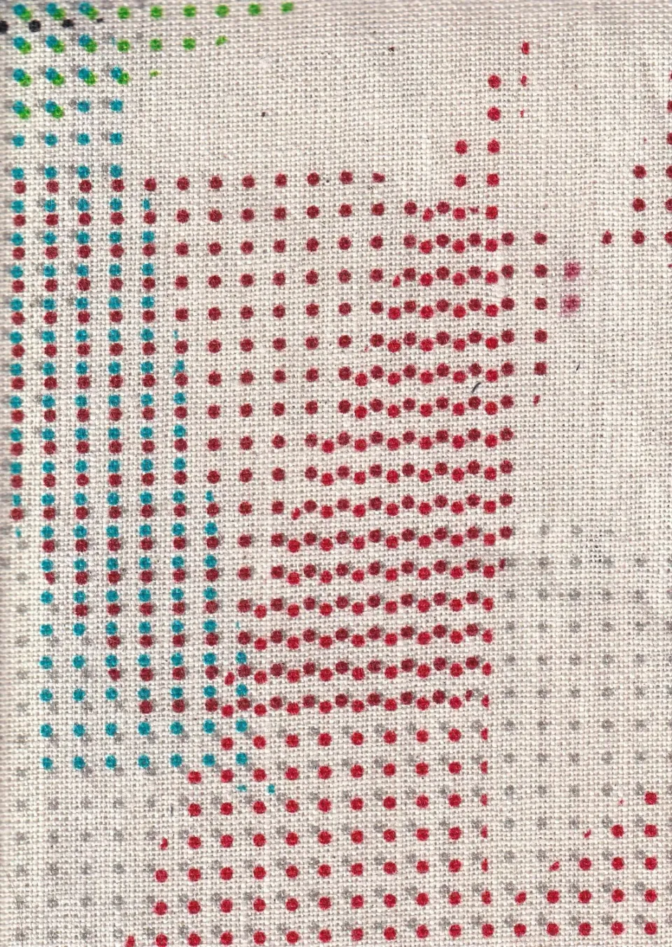 Hollington Sonia Delaunay tissu lin coton 5 m écru